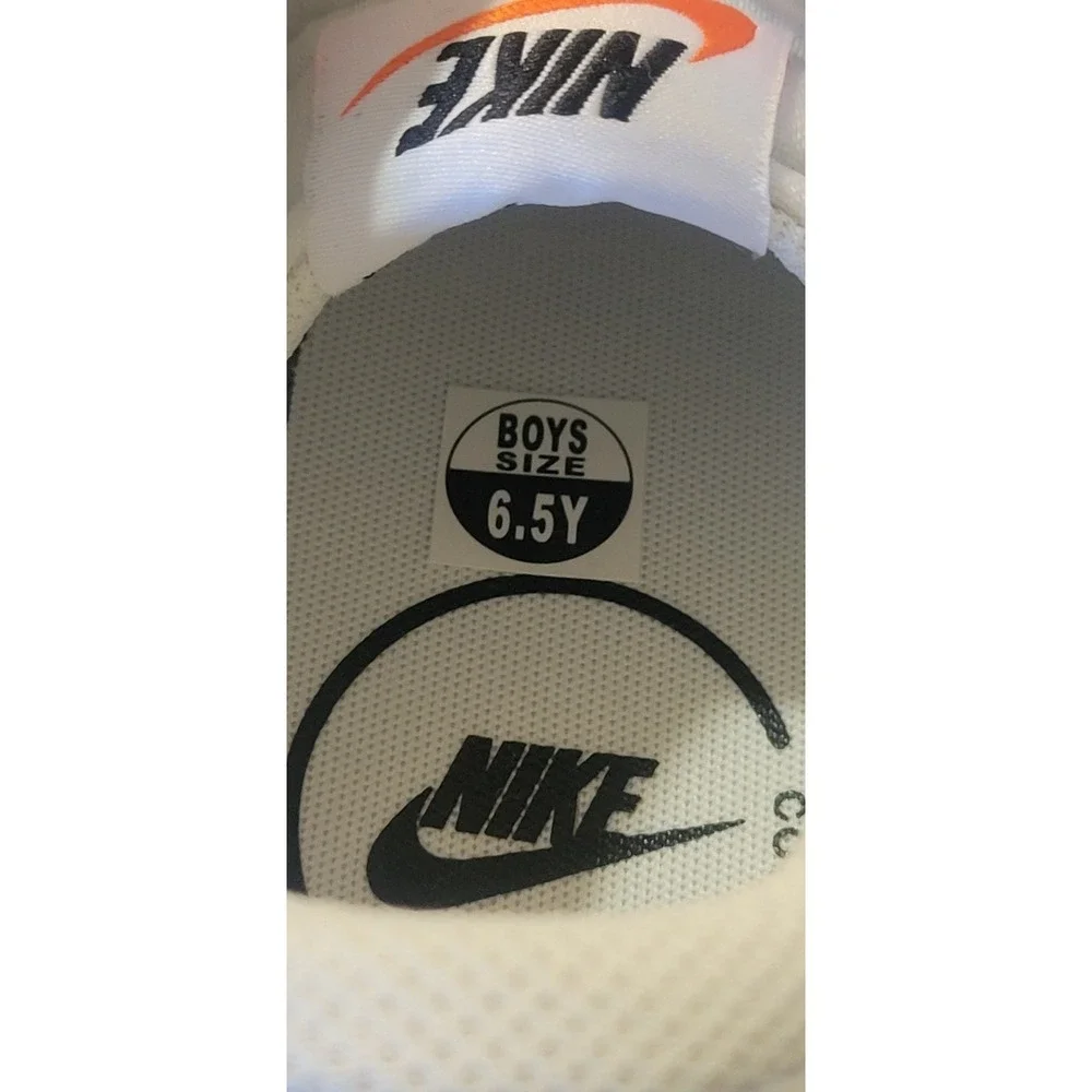 Nike Court Legacy GS Sneakers White Black Lifestyle Shoes Size 6.5Y DA5380-102